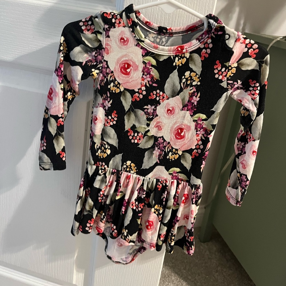 Posh peanut bamboo twirl dress
